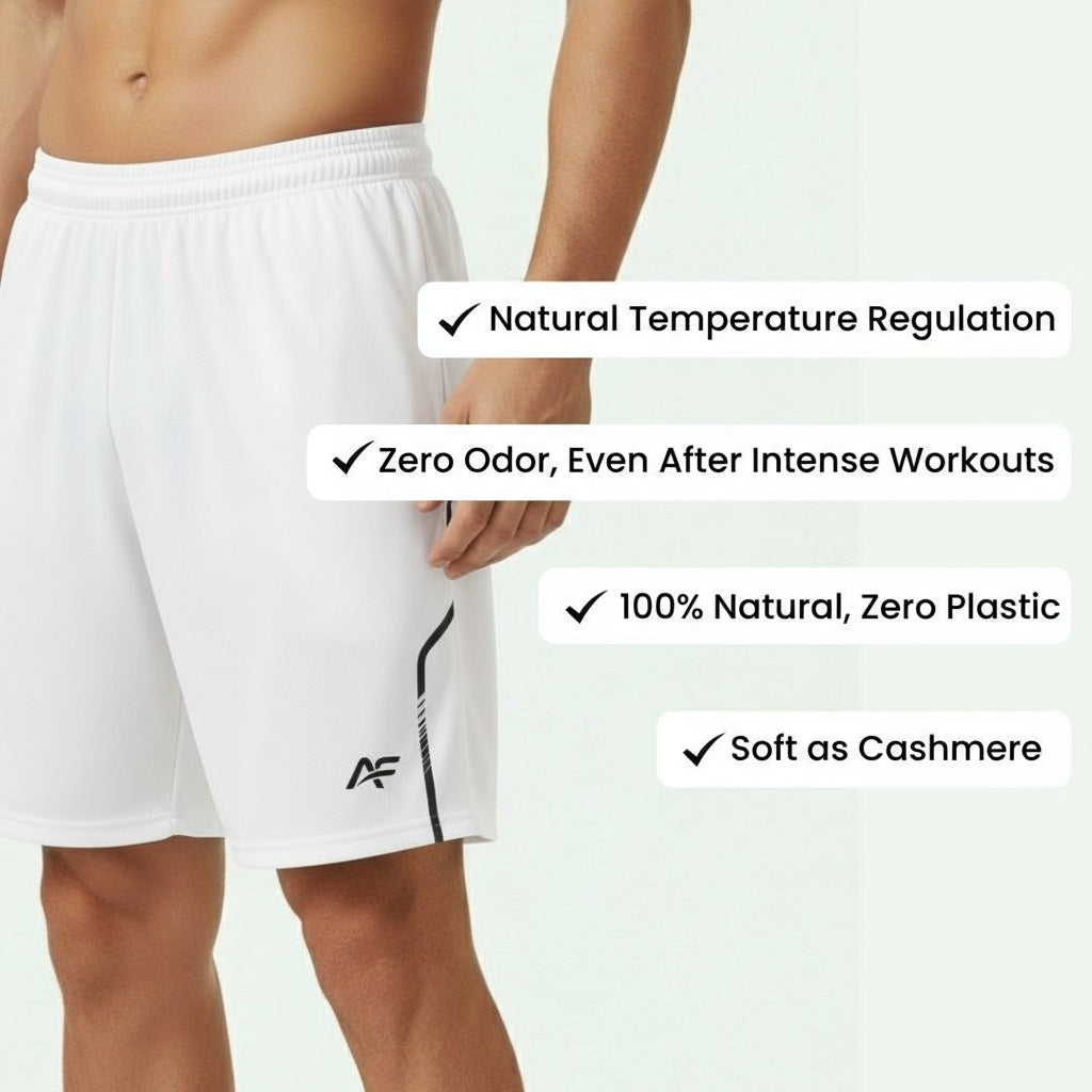 Premium Bamboo Short - White